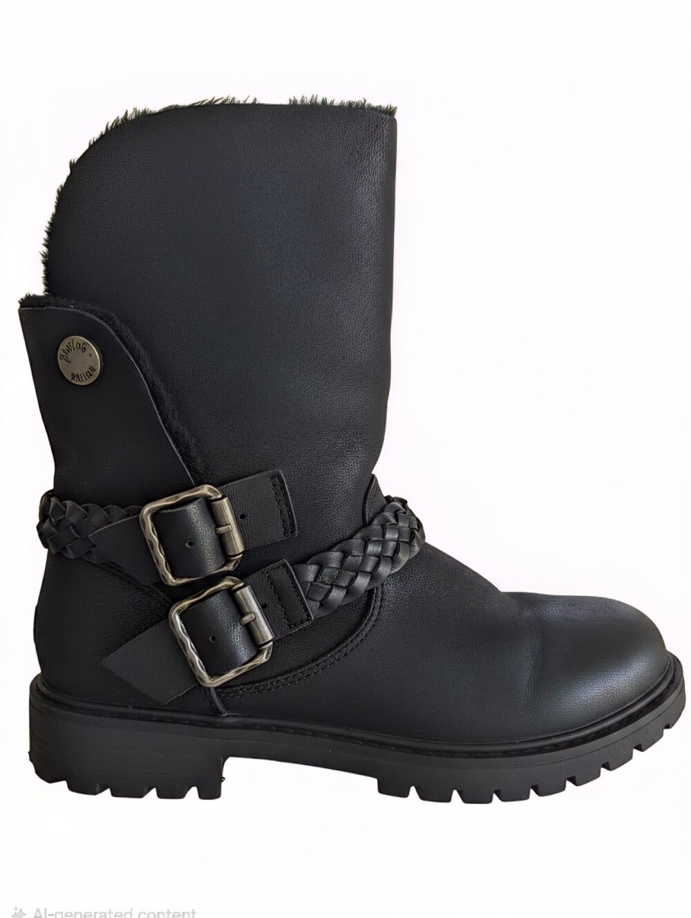 Blowfish Black Biker Braided Strap Boot - Women
